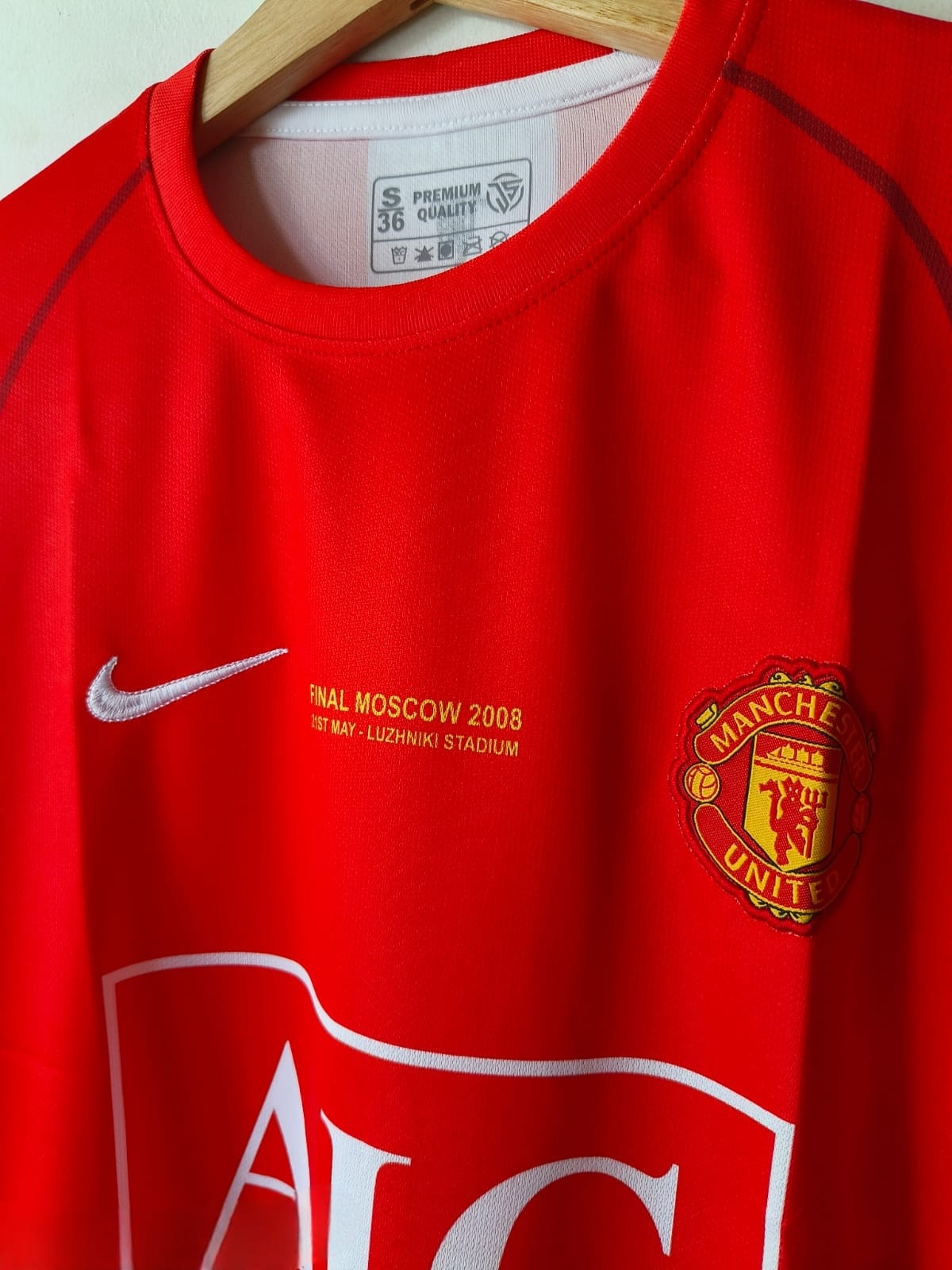 Manchester United 2007/08 Cristiano Ronaldo #7 UCL Final Jersey – Official Nike Champions League Shirt with Premium Fabric