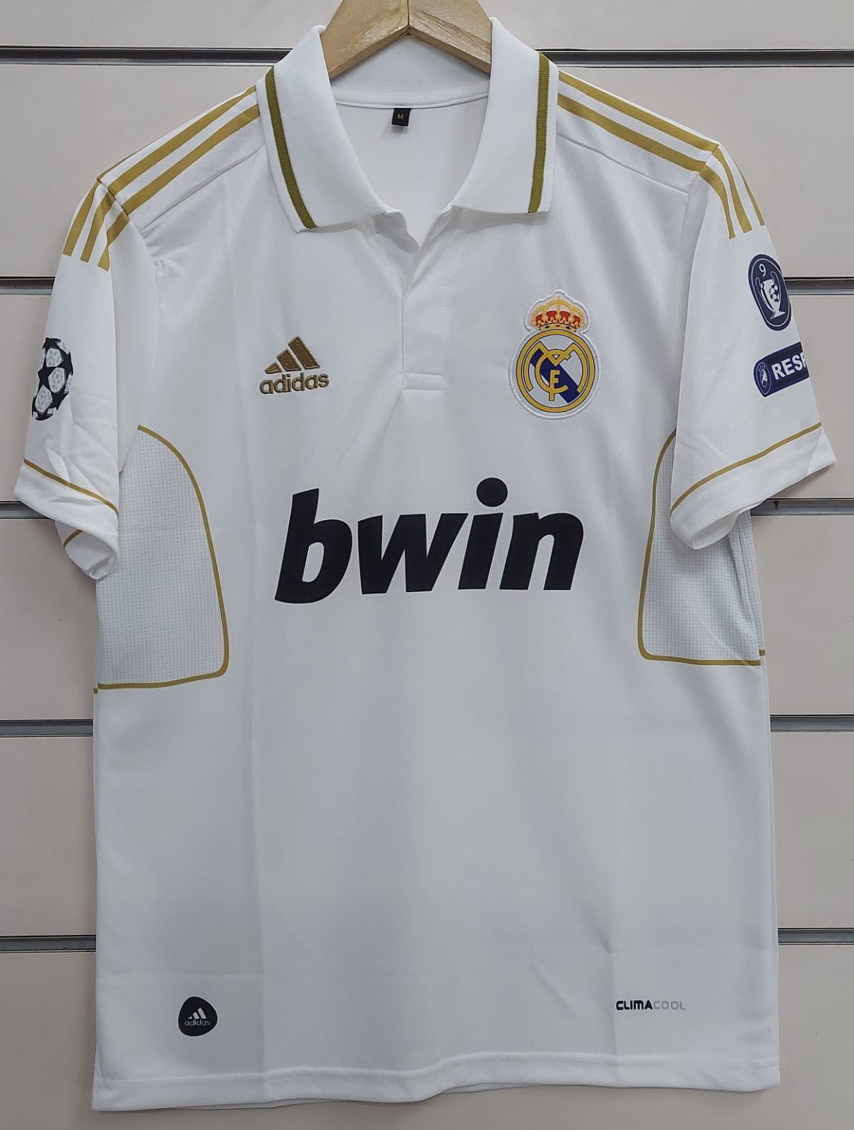Real Madrid 2011/12 Ronaldo #7 Home Kit – White Retro Jersey by Adidas CR7 Premium Fabric