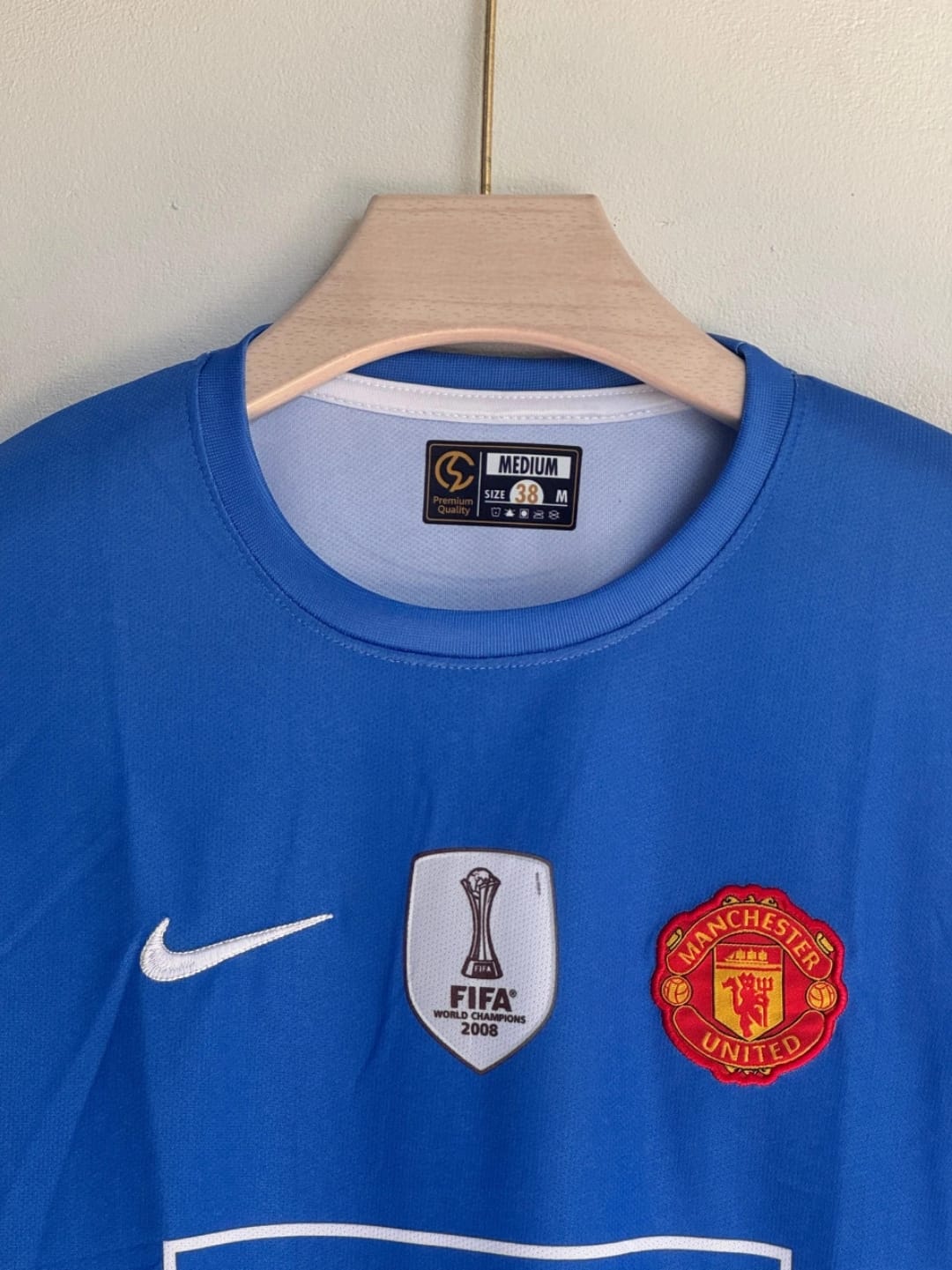 Manchester United 2007/08 Ronaldo #7 Third Kit – Blue Retro Jersey Premium Quality 2007 2008