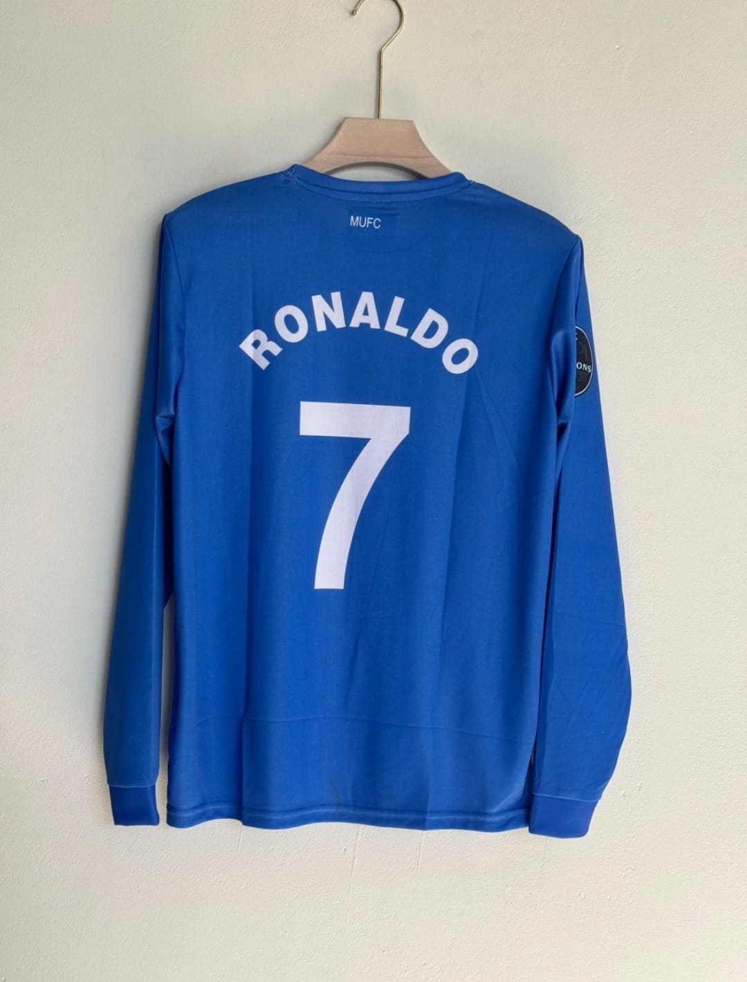 Manchester United 2007/08 Ronaldo #7 Third Kit – Blue Retro Jersey Premium Quality 2007 2008