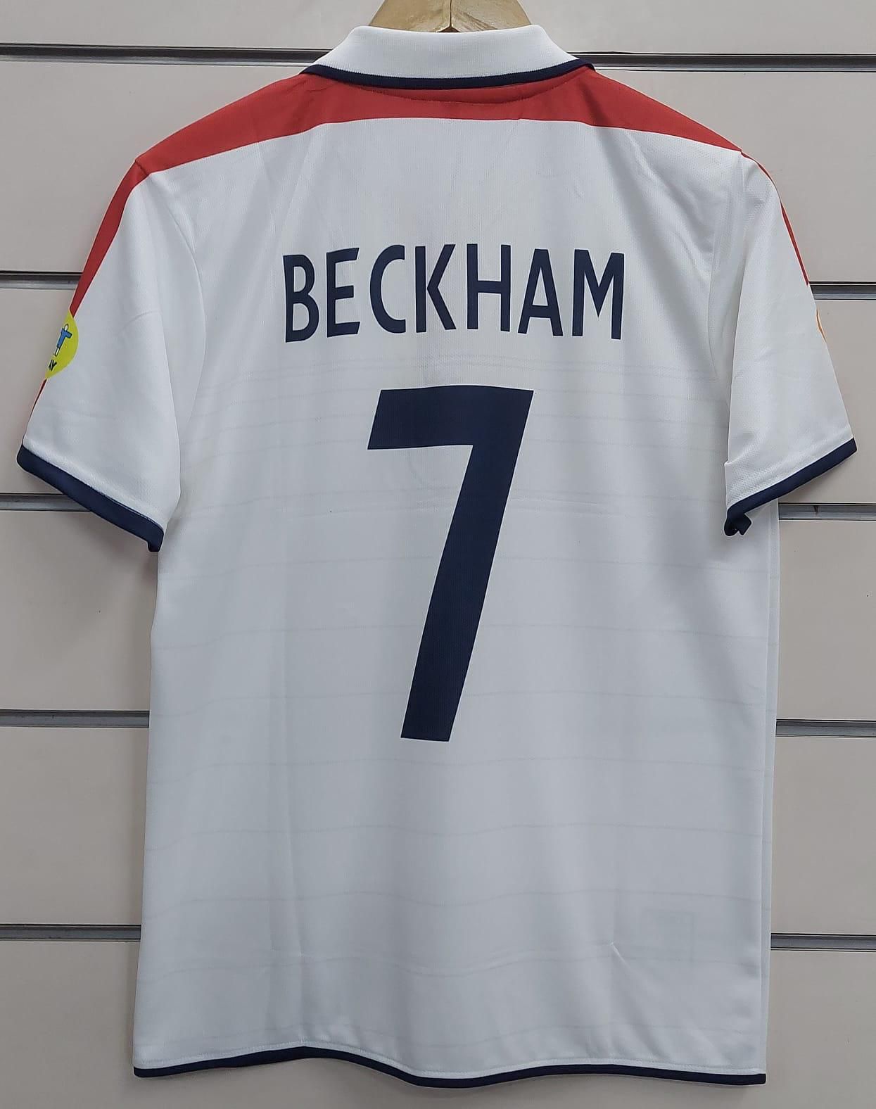 England National Team David Beckham #7 Home Jersey – Official Umbro Football Shirt with Premium Fabric
