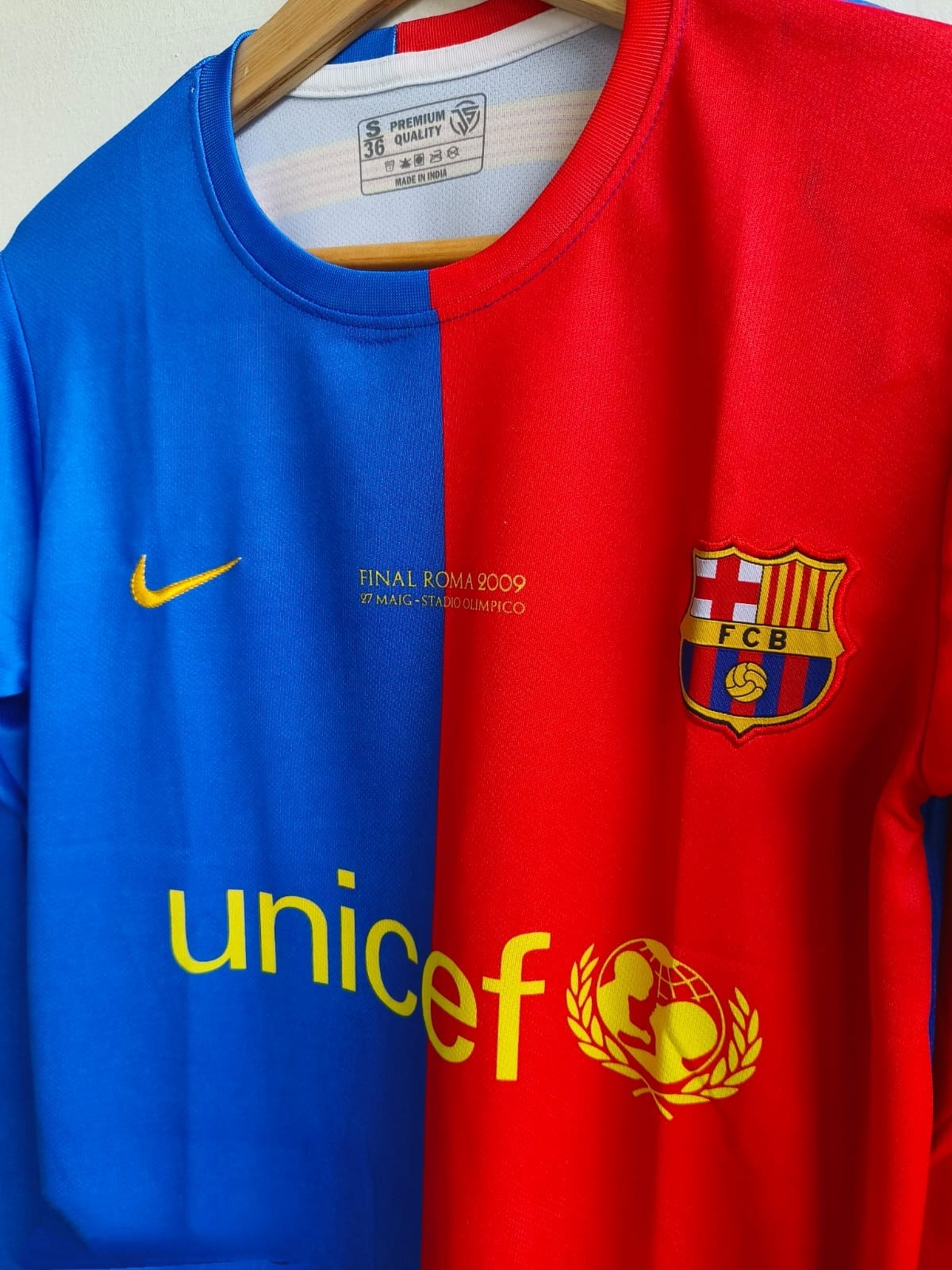 FC Barcelona 2008 2009 Lionel Messi #10 UCL Final Home Jersey – Official Nike Champions League Shirt with Premium Fabric