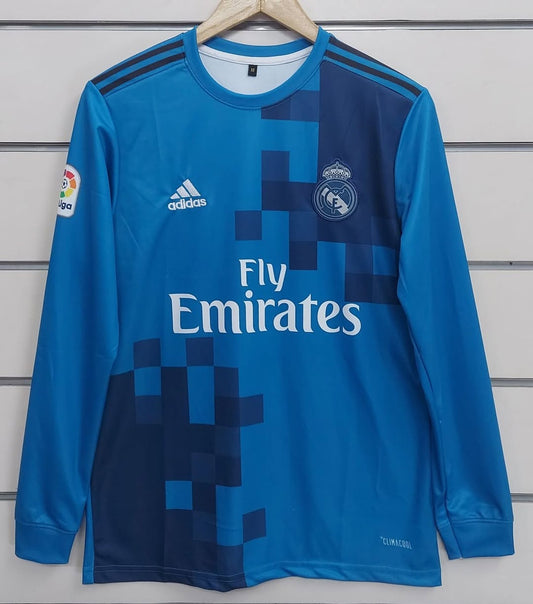 Real Madrid 2017–18 Ronaldo #7 Away Jersey – Iconic Black Kit | UCL Era Edition 🏆