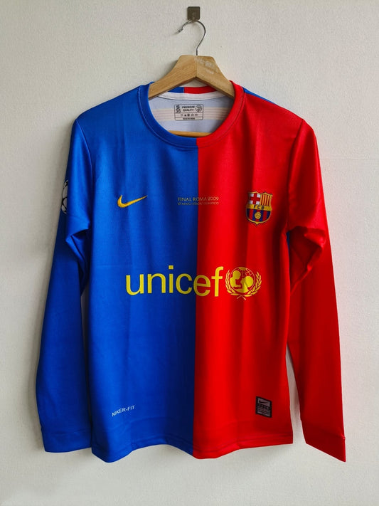 FC Barcelona 2008 2009 Lionel Messi #10 UCL Final Home Jersey – Official Nike Champions League Shirt with Premium Fabric